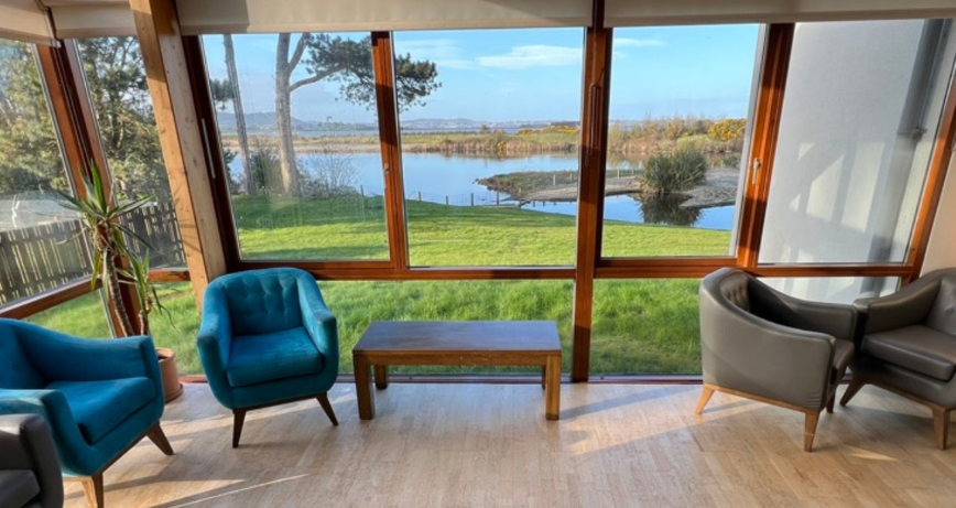A view of Strangford Lough from a window